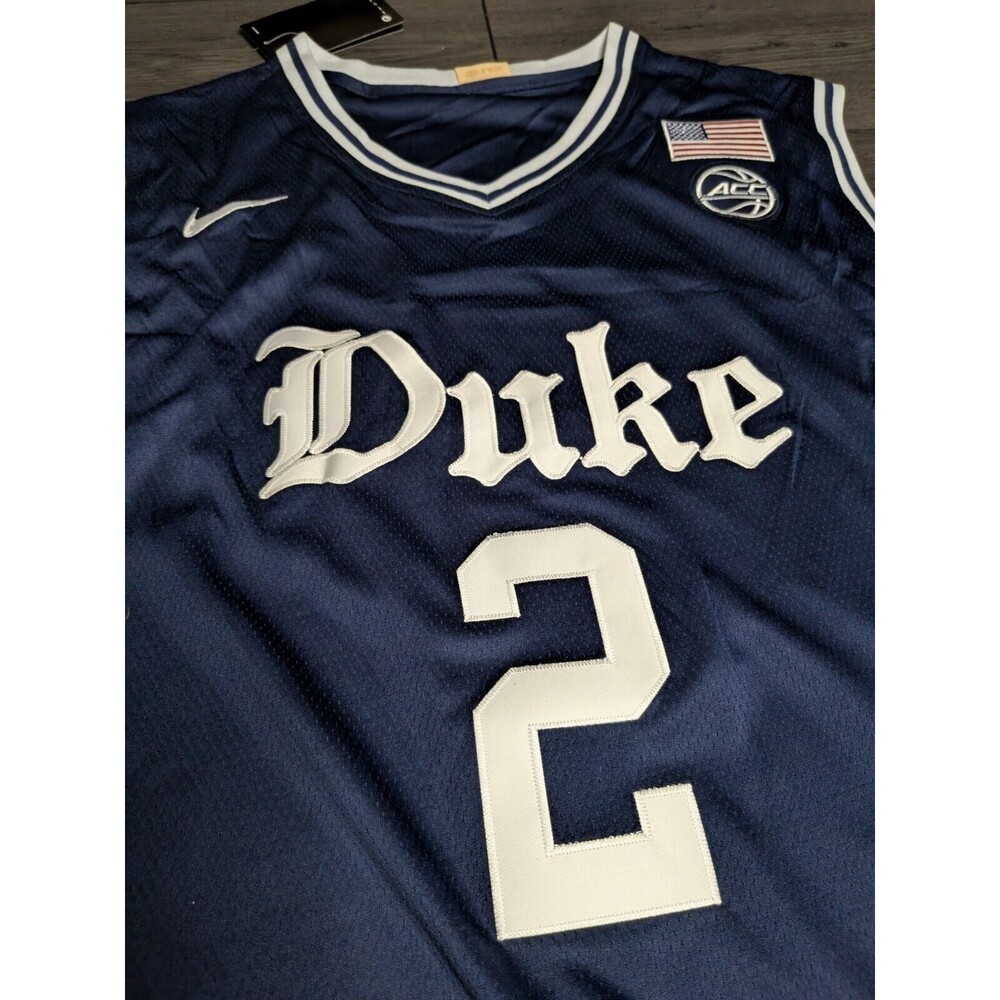 Cooper Flagg #2 Duke Blue Devils Stitched Jersey Men's Large - Picture 3 of 5